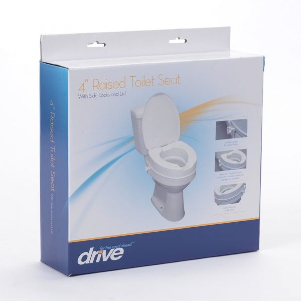 Drive Raised Toilet Seat With Lid Raised Seats Bridge & Lindsey