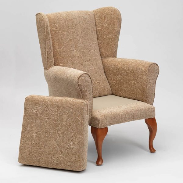 Queen Anne Fireside Chair High Back Chairs Bridge & Lindsey